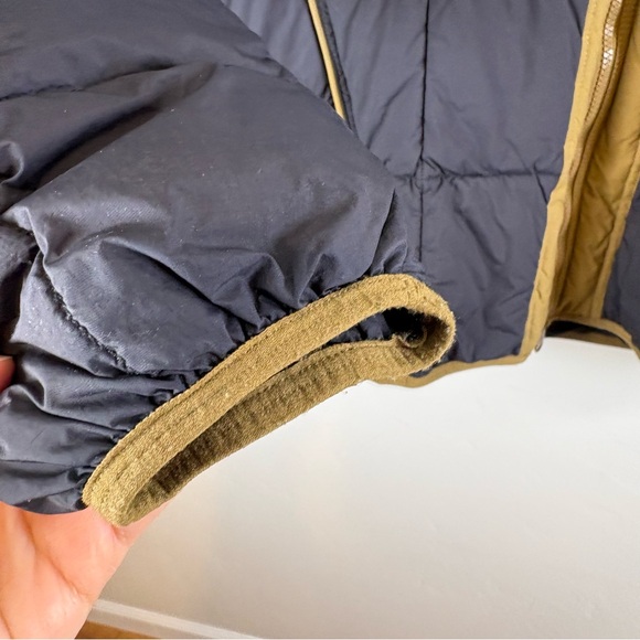 Free People Movement Parker Packable Puffer Coat Dark Navy & Brown Medium Hooded - Picture 2 of 13